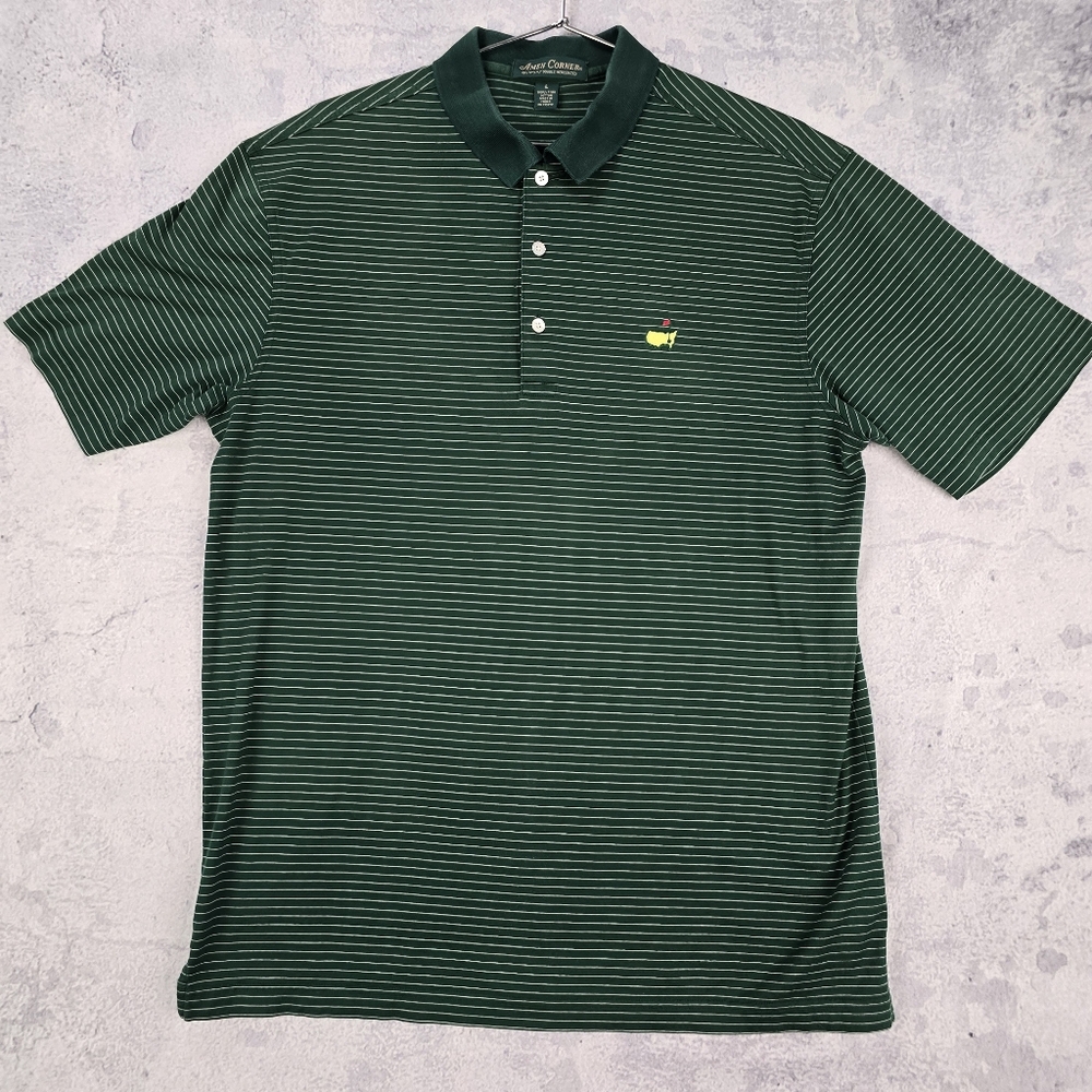 Green Striped Polo Shirt